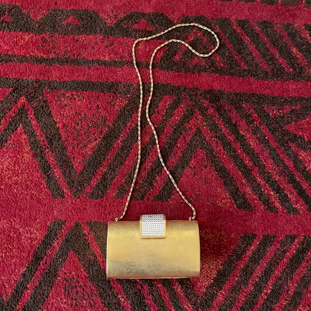 Vintage Gold Clutch Box Purse from Nordstrom
